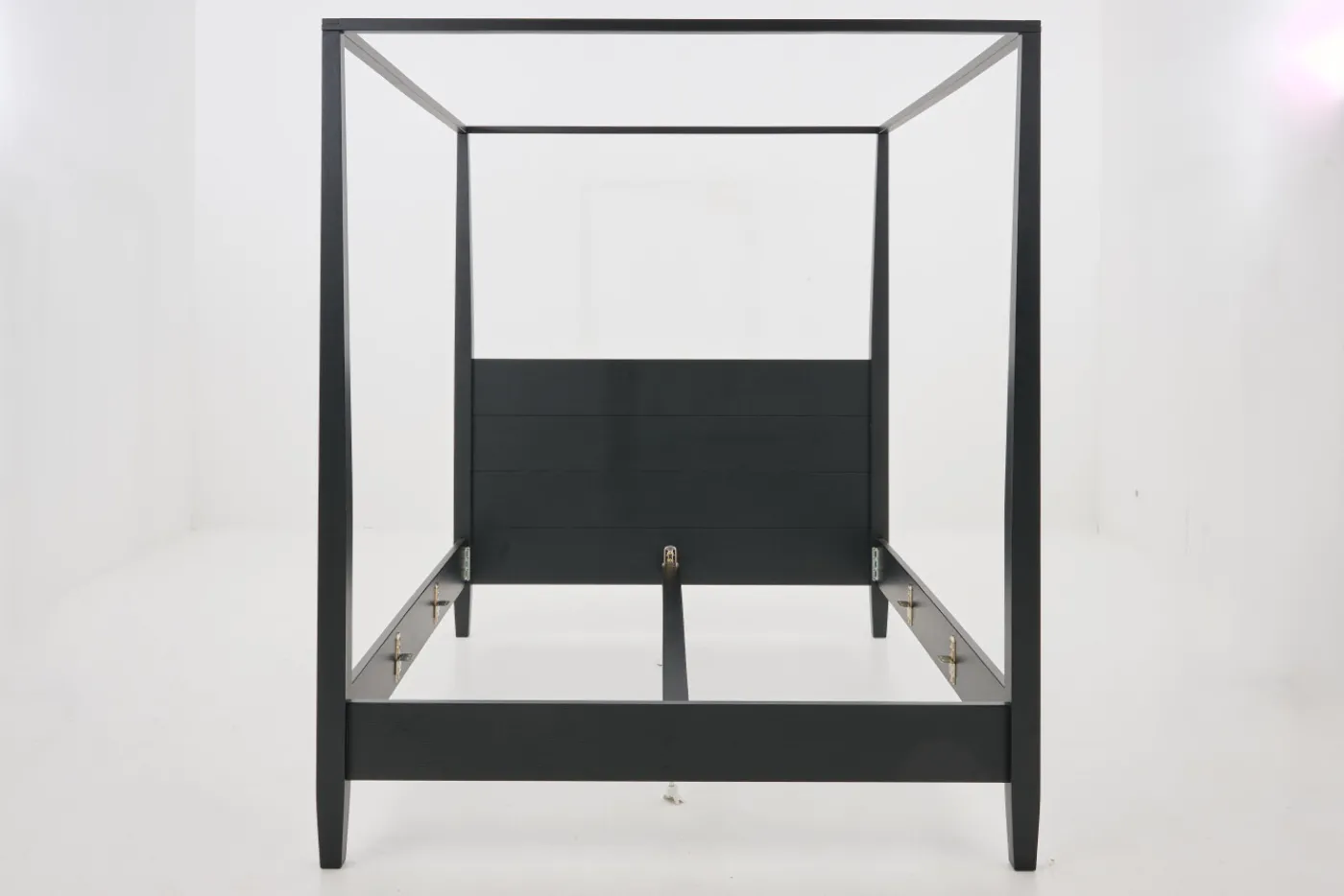 Lits|Lits<Flamant CAPE COD, lit à baldaquin, , 160 cm Noir