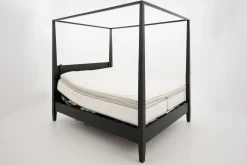 Lits|Lits<Flamant CAPE COD, lit à baldaquin, , 160 cm Noir