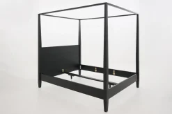 Lits|Lits<Flamant CAPE COD, lit à baldaquin, , 180 cm Noir