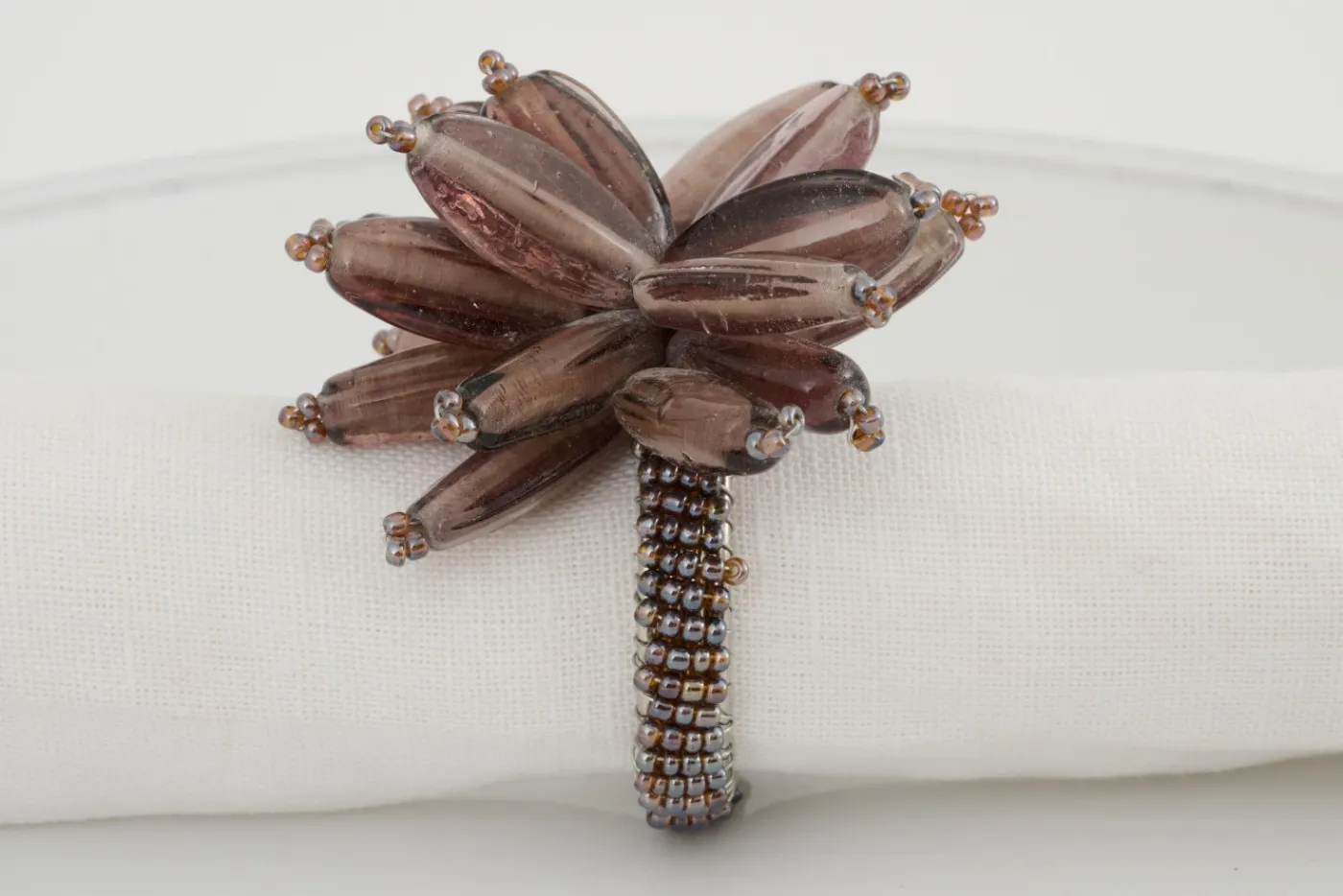 Décoration De Table|Accessoires<Flamant CARLEA, rond de serviette, perles Pourpre