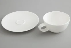 Assiettes, Plats Et Bols|Assiettes,Plats Et Bols<Flamant CATHY, tasse et soucoupe, porcelaine tendre, , 200ml Blanc