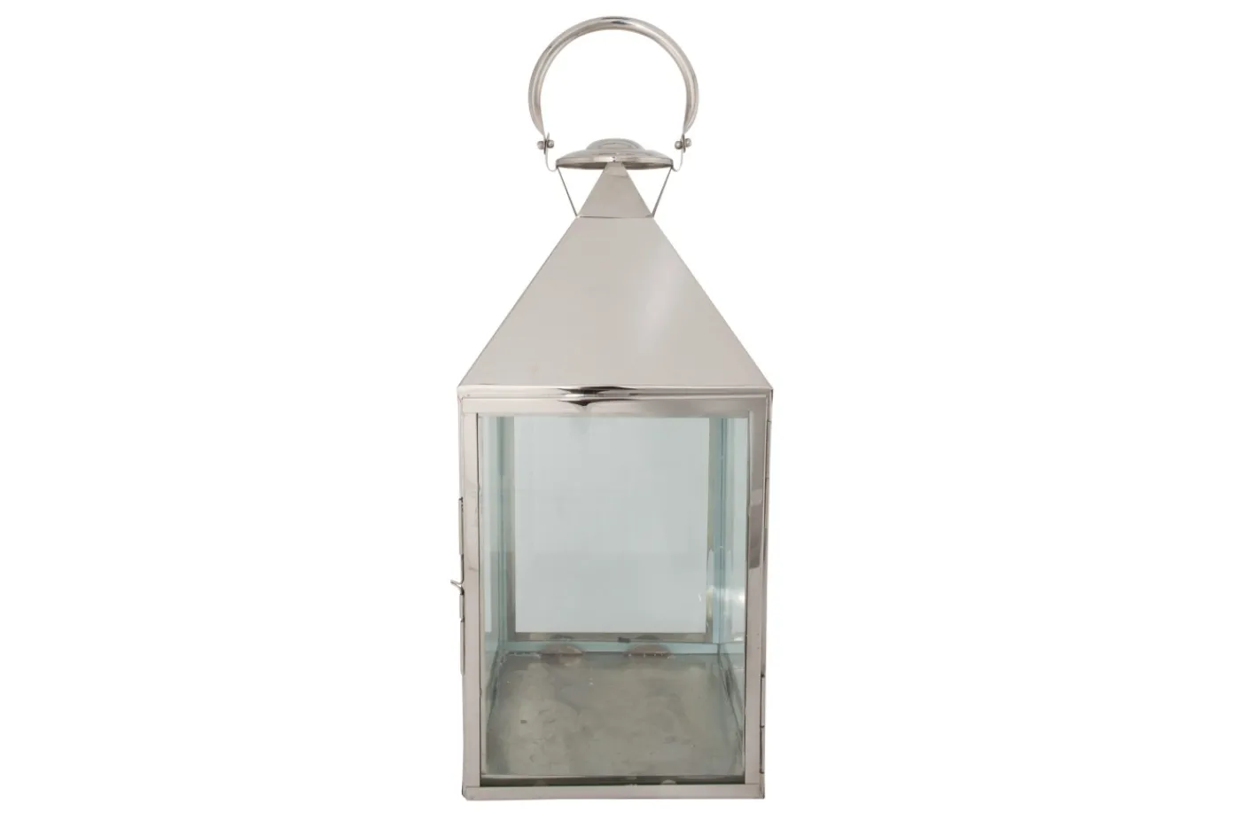 Lanternes|Décoration<Flamant CHARME, lanterne, acier et verre, M Argent