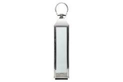 Lanternes|Décoration<Flamant CHARME, lanterne, acier et verre, L Argent