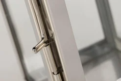 Lanternes|Décoration<Flamant CHARME, lanterne, acier et verre, S Argent