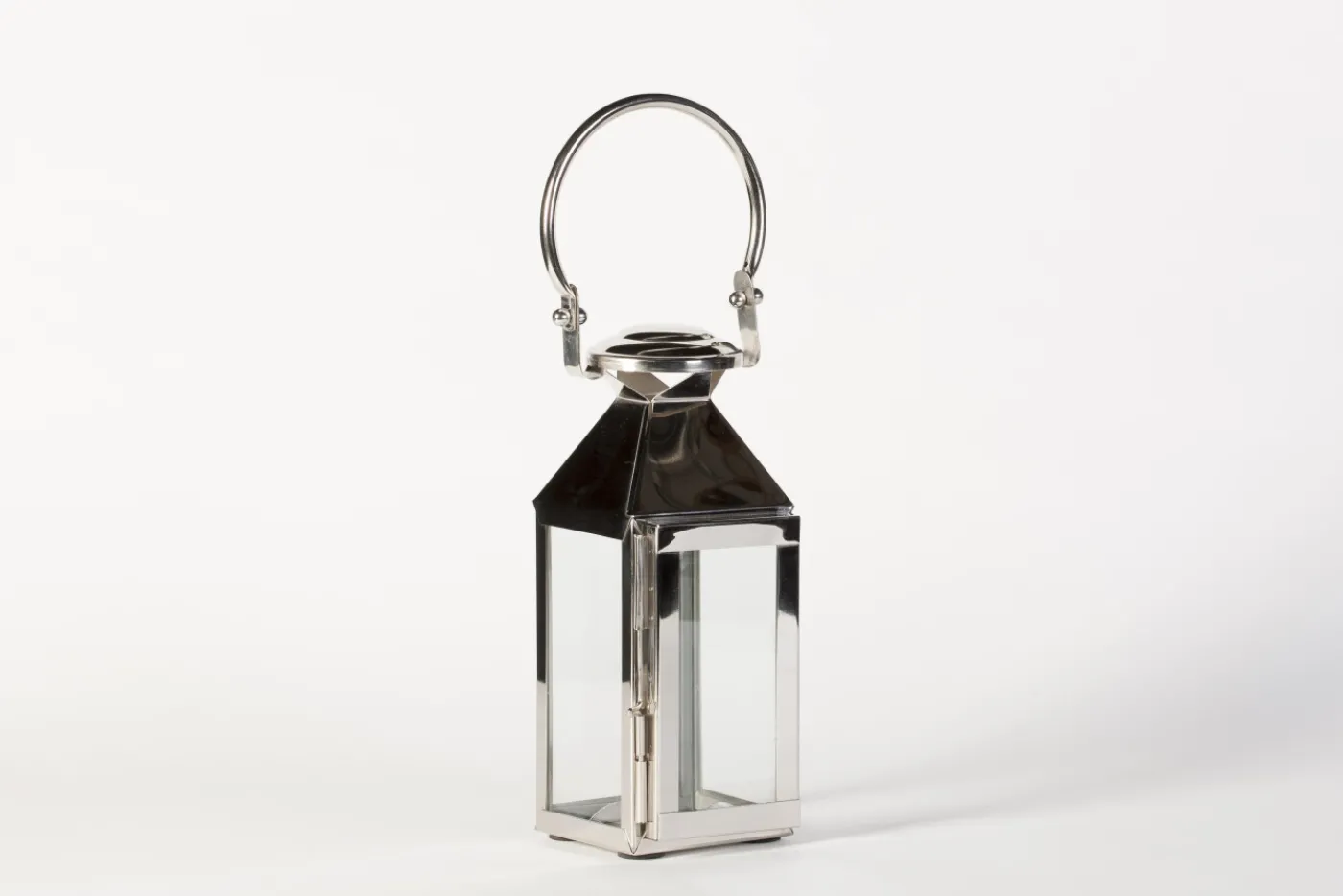 Lanternes|Décoration<Flamant CHARME, lanterne, acier et verre, XS Argent