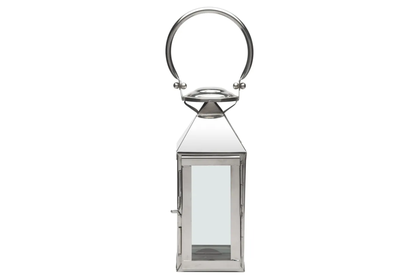 Lanternes|Décoration<Flamant CHARME, lanterne, acier et verre, XS Argent