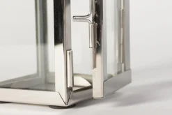 Lanternes|Décoration<Flamant CHARME, lanterne, acier et verre, XS Argent