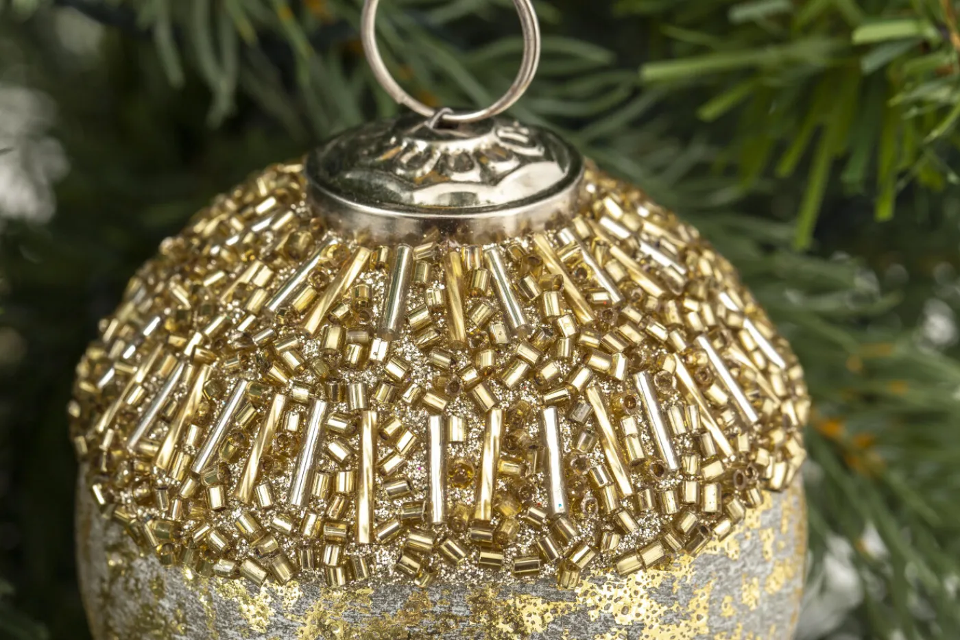 Boules De Noël|Boules De Noël<Flamant CHIKO, boule de Noël Or
