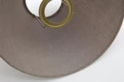 Abat-Jour|Luminaire<Flamant CIRCUM, abat-jour, naturel et gris, conique, 55 cm Blanccassé