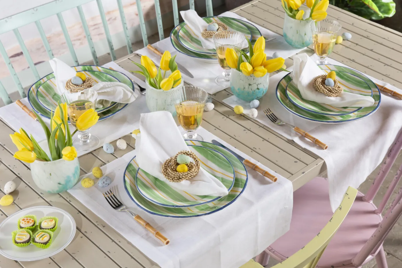 Banquettes|Fauteuils<Flamant CLAIRE, banc de jardin, rétro Bleu