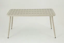Tables|Tables<Flamant CLAIRE, table de jardin, 150x75, rétro Blanc