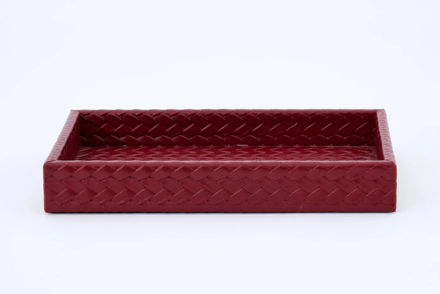 Plateaux|Accessoires<Flamant CLAYTON, plateau, cuir, rectangulaire, S Rouge