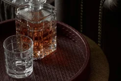 Plateaux|Accessoires<Flamant CLAYTON, plateau, cuir, rond Rouge
