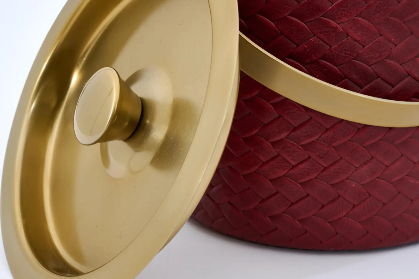 Ustensiles De Service Et De Cuisine|Accessoires<Flamant CLAYTON, seau à glace, cuir Rouge