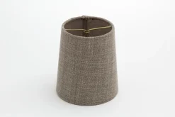 Abat-Jour|Luminaire<Flamant CLIPS, abat-jour, naturel et gris, cylindrique, 10 cm Blanccassé
