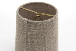 Abat-Jour|Luminaire<Flamant CLIPS, abat-jour, naturel et gris, cylindrique, 10 cm Blanccassé