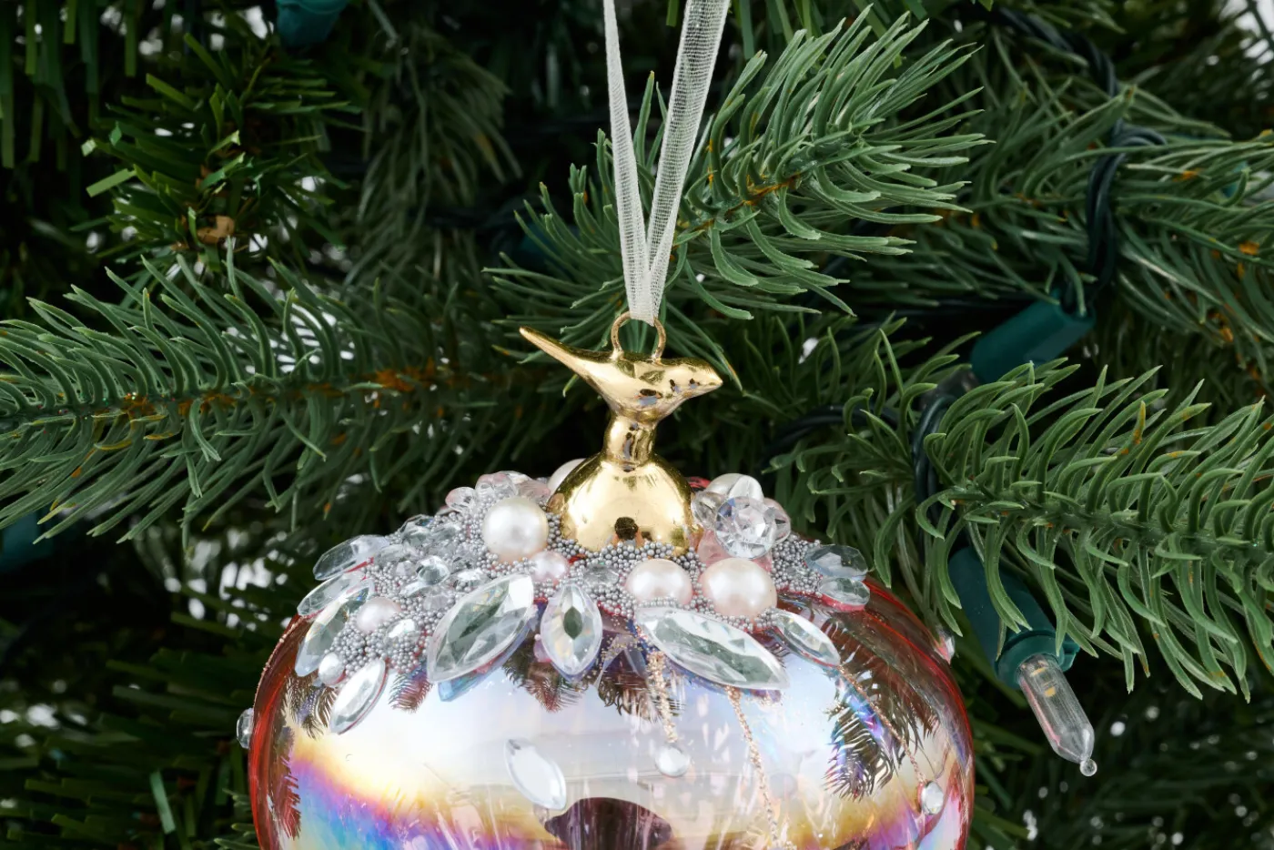 Boules De Noël|Boules De Noël<Flamant COLUMBA, pendentif Noël Rose