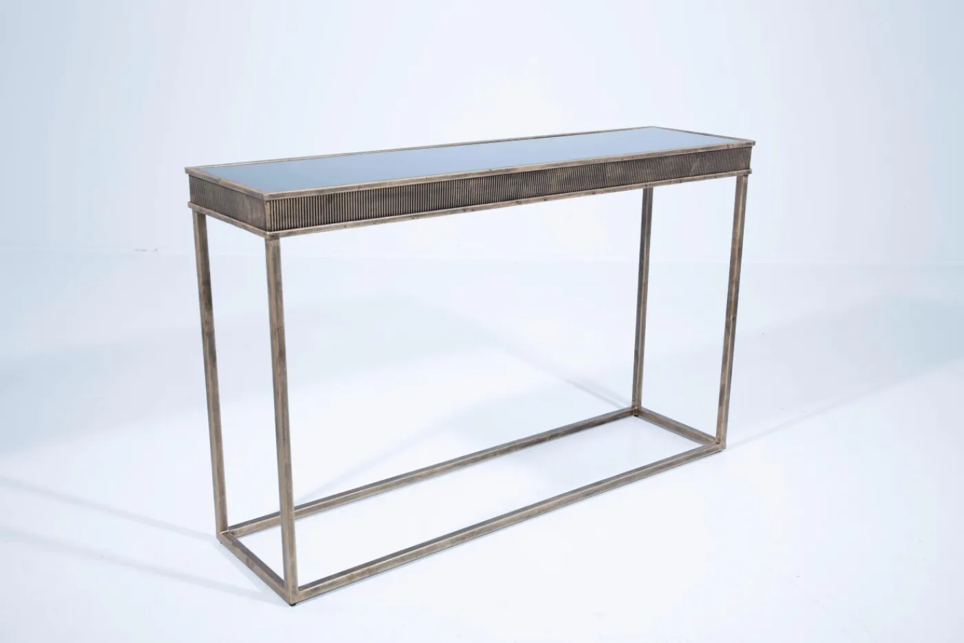 Tables D’Appoint & Consoles|Tables D’Appoint & Consoles<Flamant COMINO, table console, métal et verre Brun