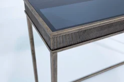 Tables D’Appoint & Consoles|Tables D’Appoint & Consoles<Flamant COMINO, table console, métal et verre Brun