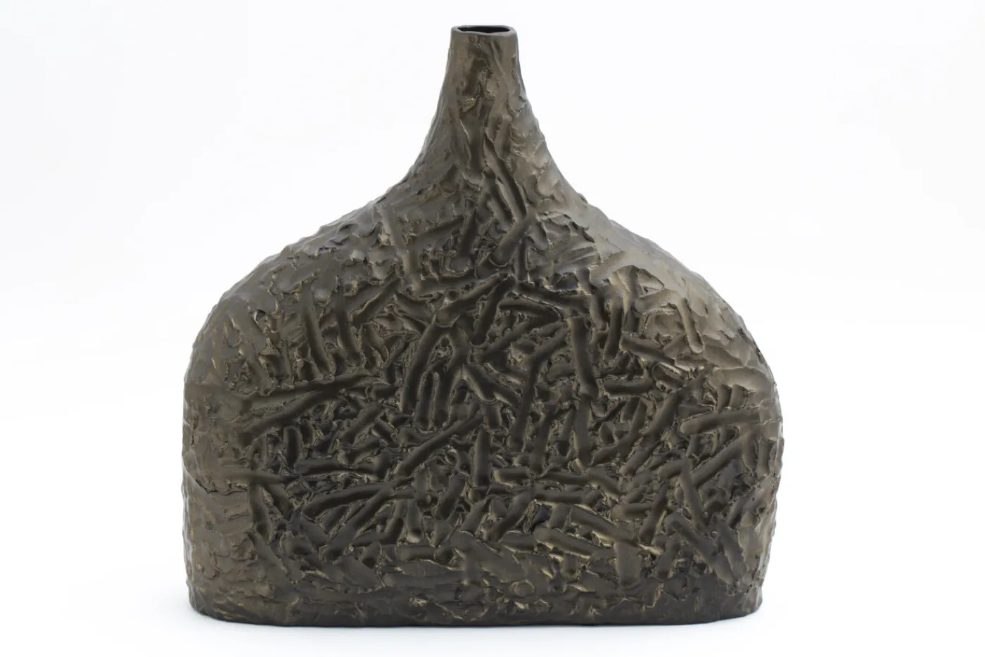 Pots Et Vases|Décoration<Flamant CORRALEE, vase, céramique, bronze, L Brun