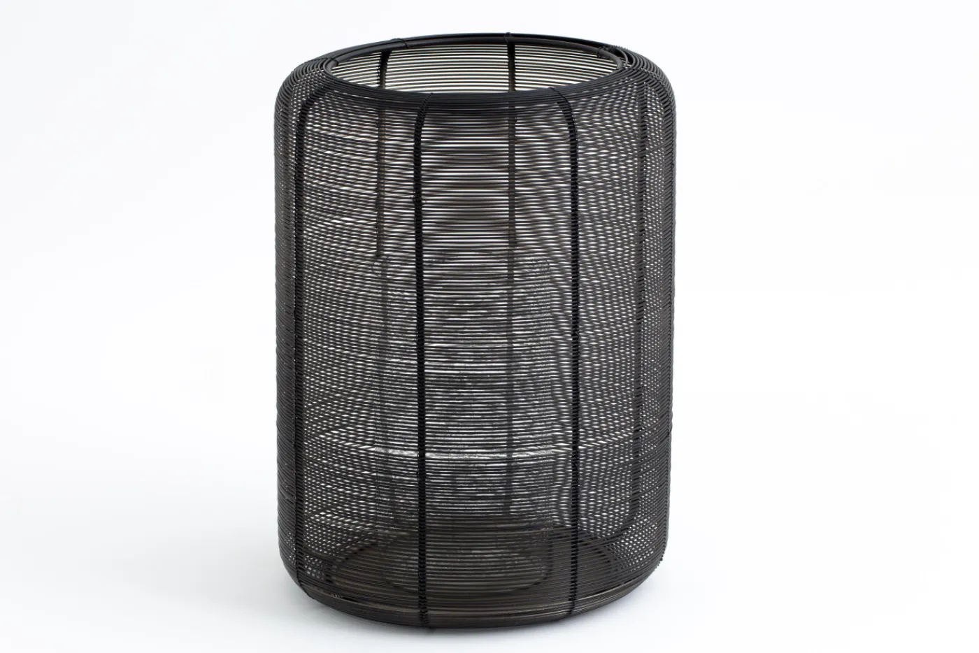 Porte Bougie, Chauffe-Plats Et Photophores|Porte Bougie, Chauffe-Plats Et Photophores<Flamant CORTONA, photophore, fer et verre, L Noir