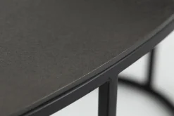 Tables De Salon|Tables De Salon<Flamant COSITO, table basse, ovale, métal, set de 2 Noir