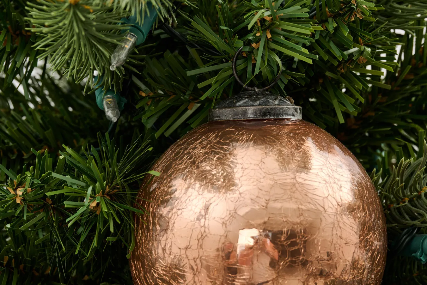 Boules De Noël|Boules De Noël<Flamant CRACKLE, boule de Noël, blush, L Rose