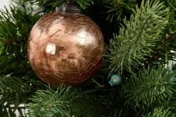 Boules De Noël|Boules De Noël<Flamant CRACKLE, boule de Noël, blush, S Rose