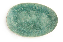 Assiettes, Plats Et Bols|Assiettes,Plats Et Bols<Flamant CRESTA, plateau, céramique, turquoise, ovale Mixte