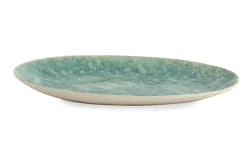 Assiettes, Plats Et Bols|Assiettes,Plats Et Bols<Flamant CRESTA, plateau, céramique, turquoise, ovale Mixte