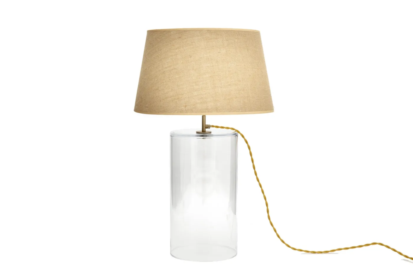 Lampes|Lampes De Table Et De Bureau<Flamant CYPRI, lampe de table, verre, L Or