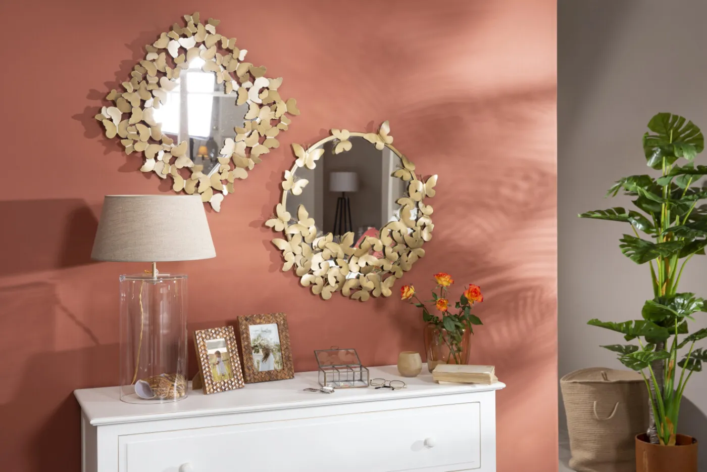 Lampes|Lampes De Table Et De Bureau<Flamant CYPRI, lampe de table, verre, L Or