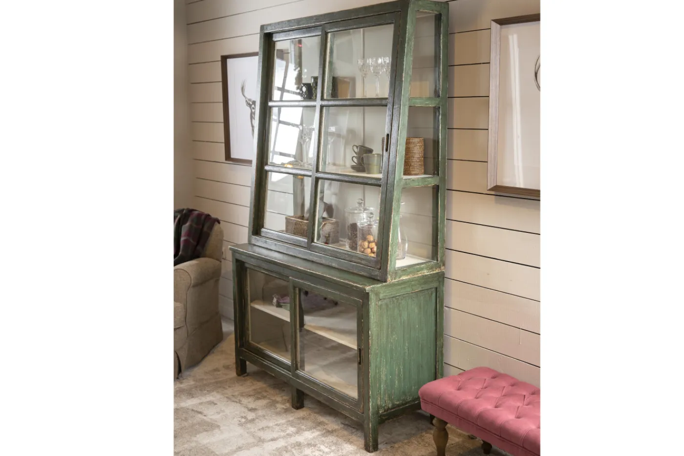 Placards|Armoires<Flamant DANNI, vitrine, Vert