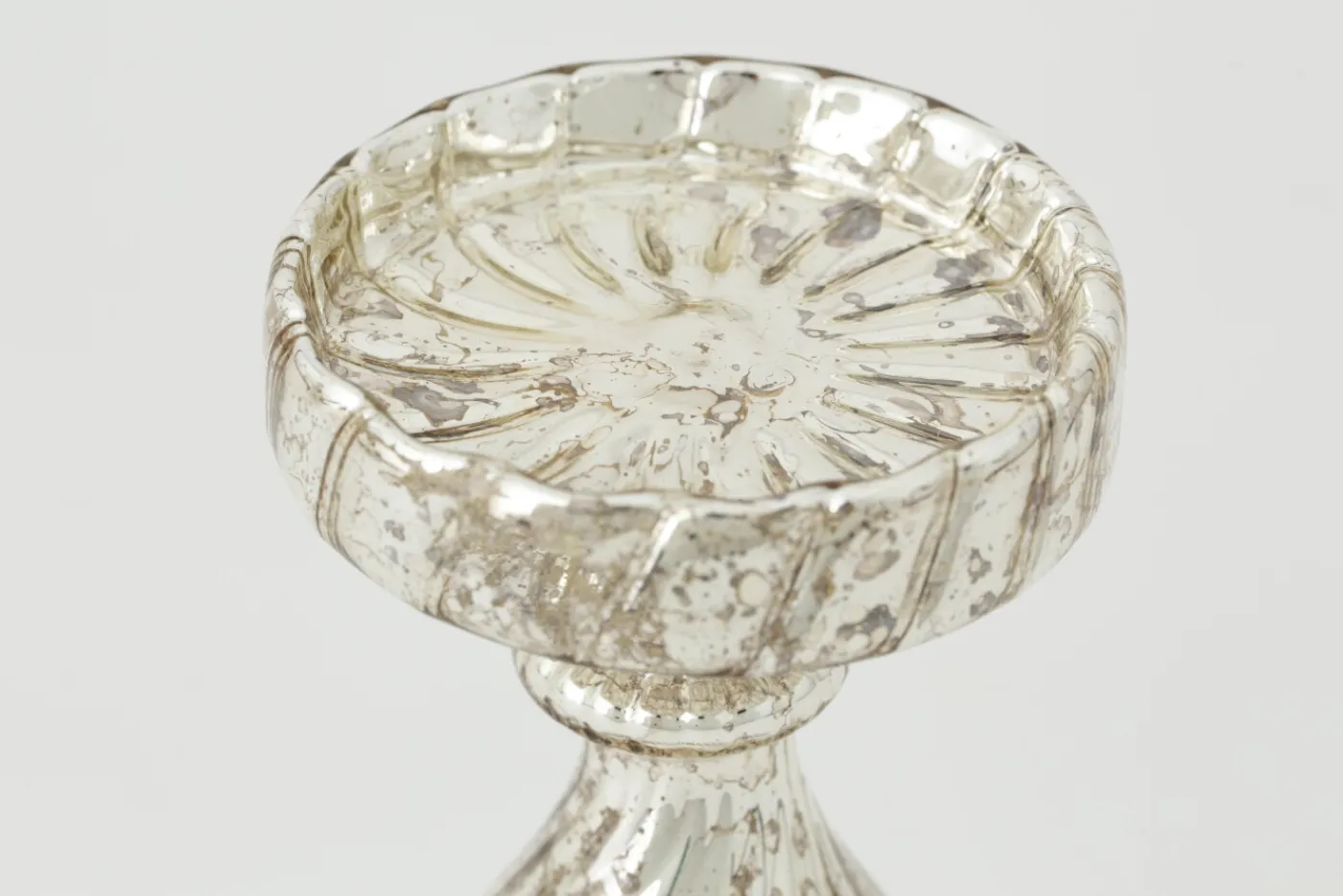 Chandeliers|Chandeliers<Flamant DANTON, bougeoir, verre mercuré, S, avec leds Argent