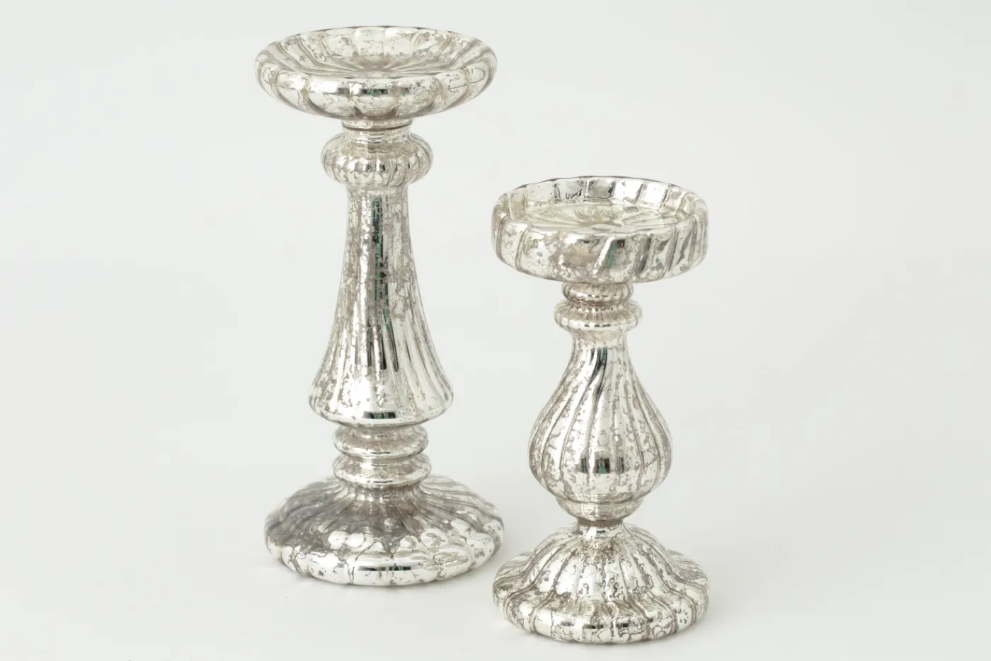 Chandeliers|Chandeliers<Flamant DANTON, bougeoir, verre mercuré, S, avec leds Argent
