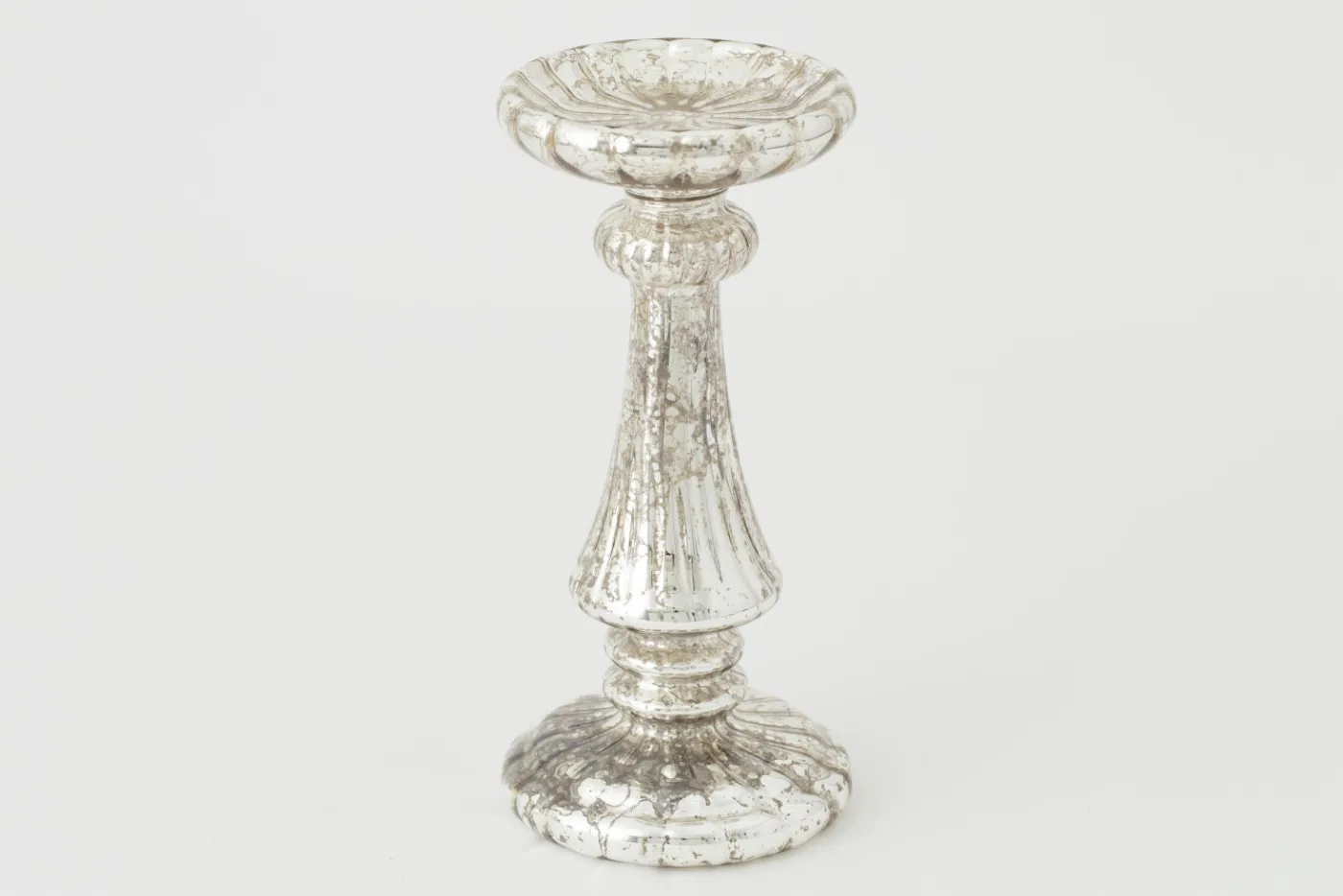 Chandeliers|Chandeliers<Flamant DANTON, bougeoir, verre mercuré, L, avec leds Argent
