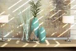 Pots Et Vases|Décoration<Flamant DEGO, vase, verre, turquoise, L Bleu