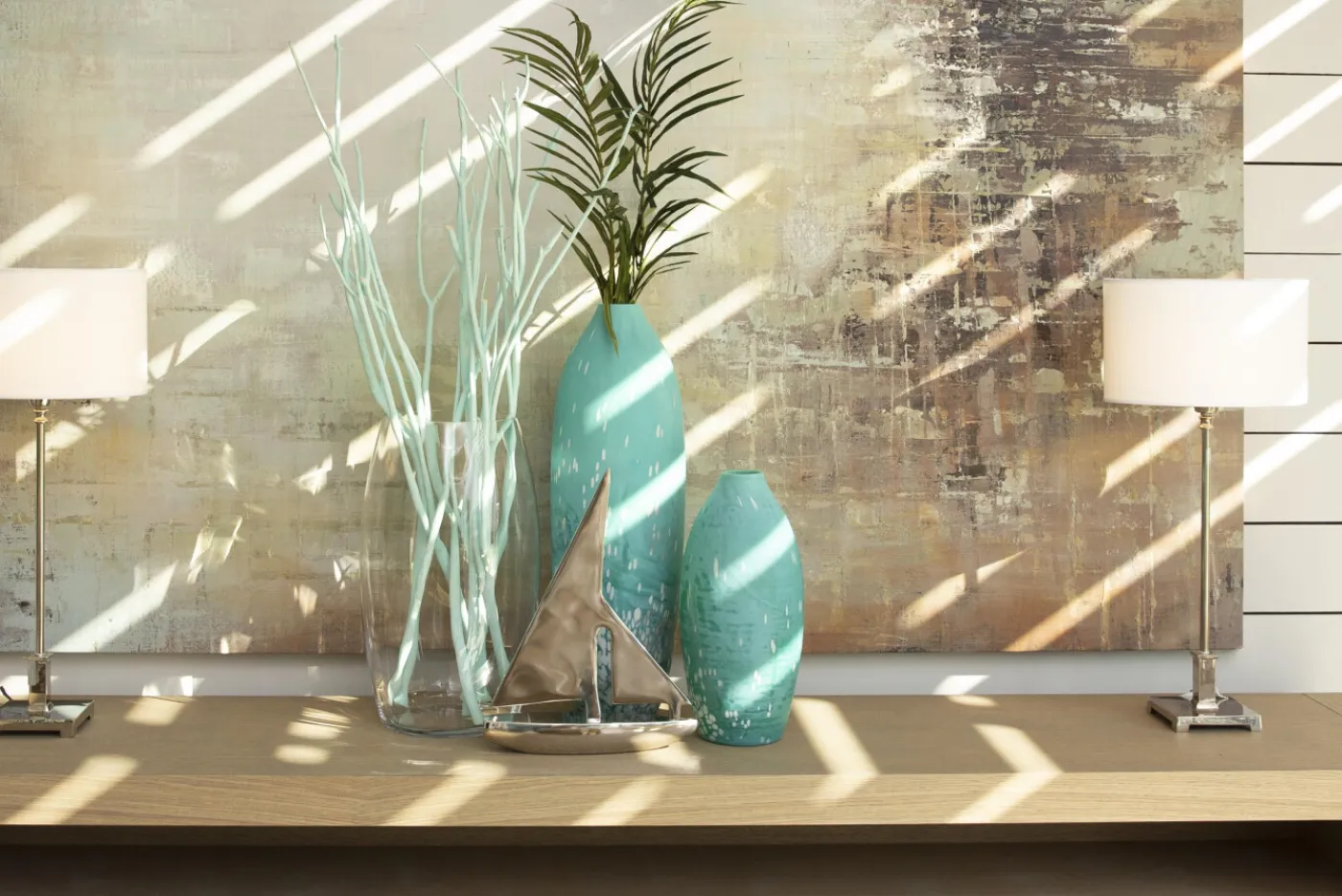 Pots Et Vases|Décoration<Flamant DEGO, vase, verre, turquoise, L Bleu