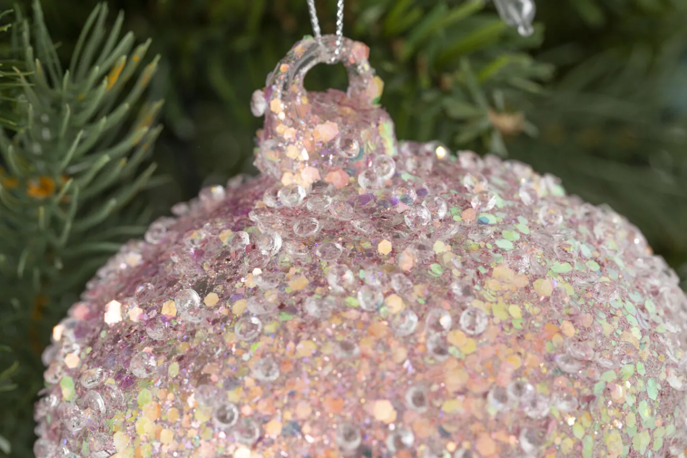 Boules De Noël|Boules De Noël<Flamant DIZZY, pendentif Noël Rose