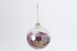 Boules De Noël|Boules De Noël<Flamant DURAS, boule de Noël Rose