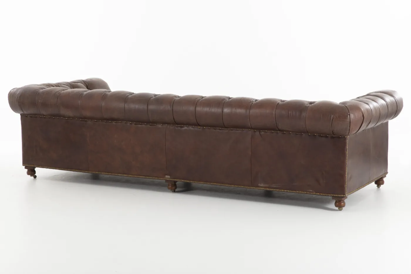 Canapés|Sièges<Flamant EDINBURGH, canapé, chesterfield, cuir, marron foncé, 4 places Brun