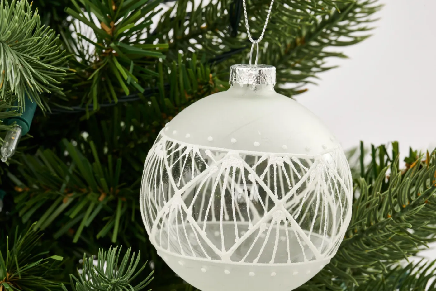Boules De Noël|Boules De Noël<Flamant ELIAS, boule de Noël Blanc