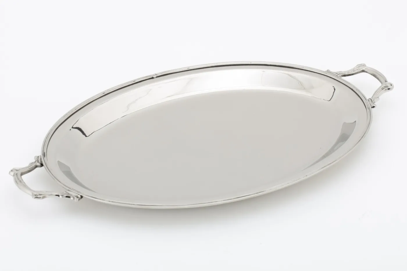 Plateaux|Accessoires<Flamant FERMONT, plateau, ovale, nickel Argent