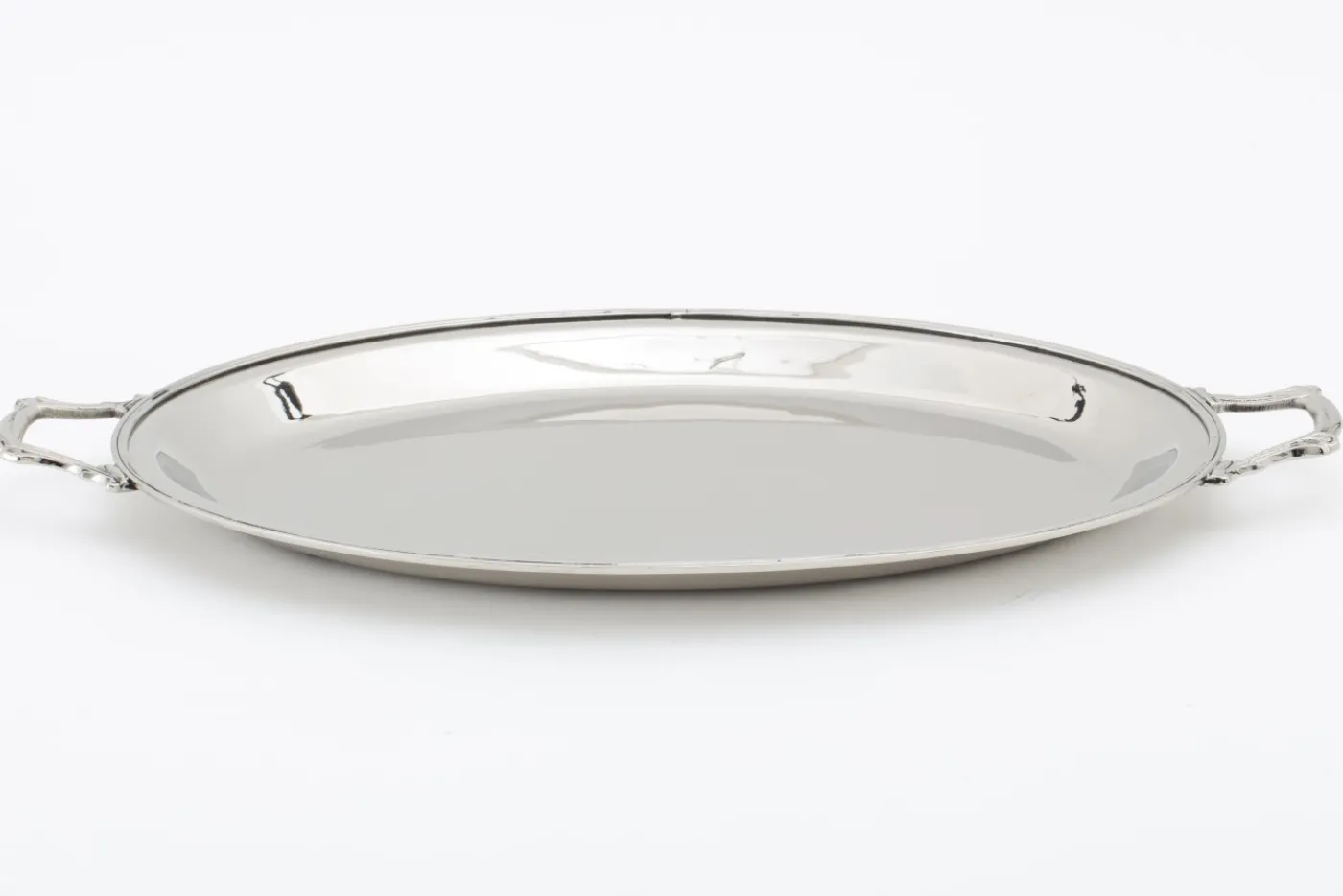 Plateaux|Accessoires<Flamant FERMONT, plateau, ovale, nickel Argent