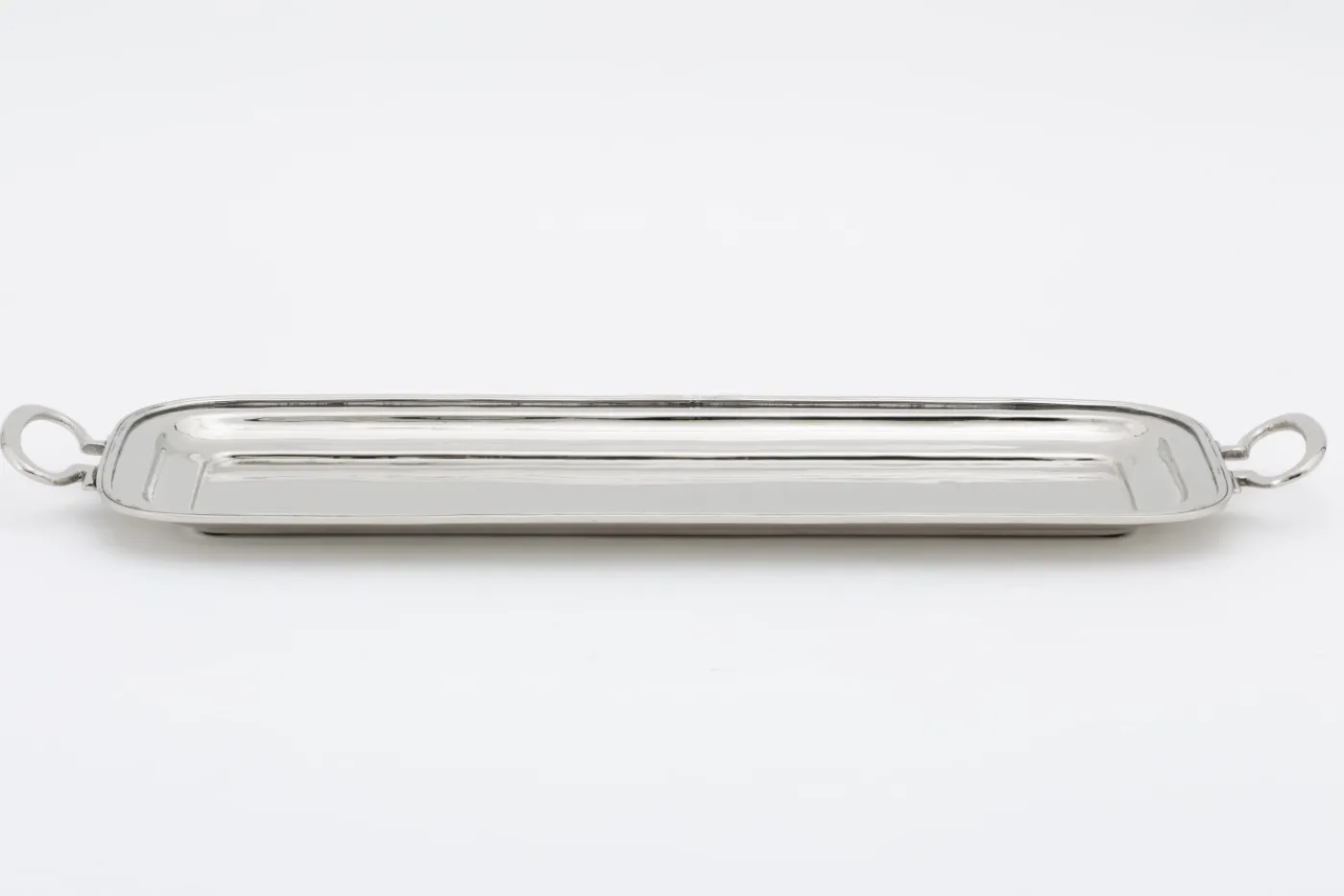Plateaux|Accessoires<Flamant FERMONT, plateau, rectangulaire, nickel Argent