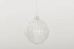 Boules De Noël|Boules De Noël<Flamant FERON, boule de Noël, S, argent Transparent
