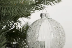 Boules De Noël|Boules De Noël<Flamant FERON, boule de Noël, S, argent Transparent