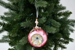 Boules De Noël|Boules De Noël<Flamant FIGAO, boule de Noël Rose