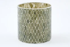 Porte Bougie, Chauffe-Plats Et Photophores|Porte Bougie, Chauffe-Plats Et Photophores<Flamant FILIGRAN, photophore, verre, L Vert