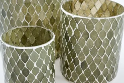 Porte Bougie, Chauffe-Plats Et Photophores|Porte Bougie, Chauffe-Plats Et Photophores<Flamant FILIGRAN, photophore, verre, L Vert